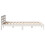 VidaXL vidaXL Bed Frame without Mattress White 135x190 cm Double Solid Wood Pine 5