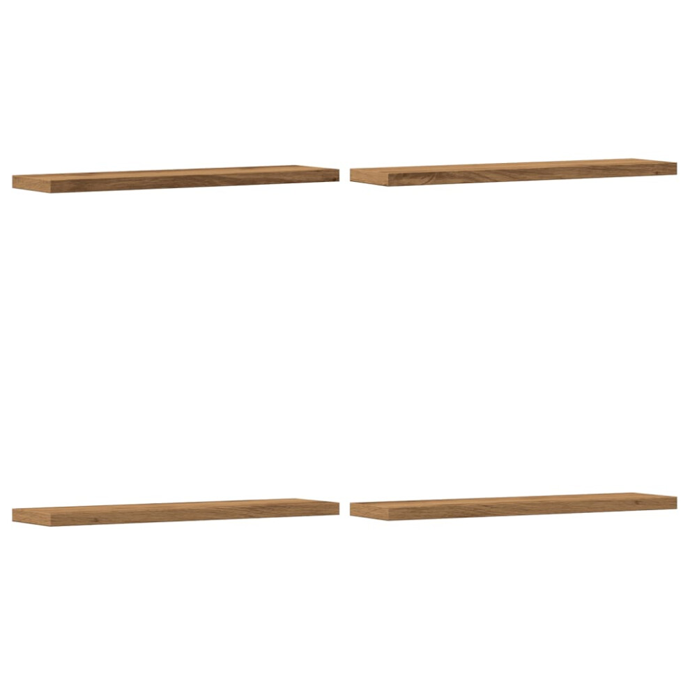 Vidaxl Wall Shelves Storage Floating Shelf 4 Pcs Artisan Oak Engineered Wood
