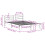 VidaXL vidaXL Bed Frame without Mattress White 135x190 cm Double Solid Wood Pine 9