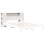 VidaXL vidaXL Headboard with Storage Bed Headboard Decor White 160 cm Solid Wood Pine 7