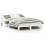 VidaXL vidaXL Bed Frame without Mattress White 135x190 cm Double Solid Wood Pine 1