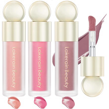 3Pcs Liquid Blush Kit, Velvet Lightweight Natural-Looking Waterproof Long-Lasting Blush Makeup for Cheek, Eye, Lip