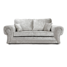 (Silver, 3 Seater) Chelsea Crushed Velvet Corner Sofa Range