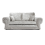 (Silver, 3 Seater) Chelsea Crushed Velvet Corner Sofa Range 1