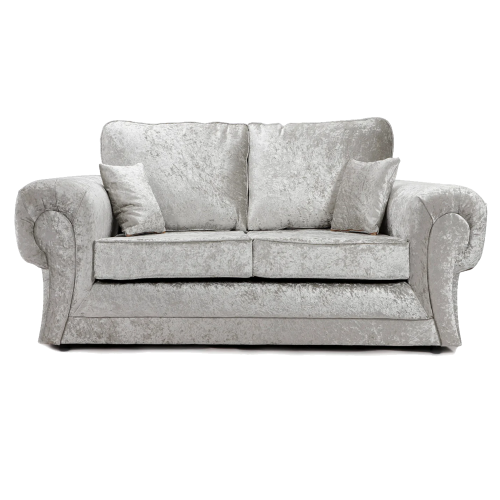 (Silver, 2 Seater) Chelsea Crushed Velvet Corner Sofa Range