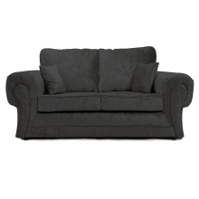 (Black, 2 Seater) Chelsea Crushed Velvet Corner Sofa Range