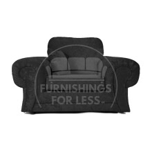 (Black, Armchair) Chelsea Crushed Velvet Corner Sofa Range