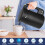 Electric Kettle 1.7L Temperature Control Kettle Digital Display with Keep Warm Function, 304 Stainless Steel Fast Boiling Black Kettle 5