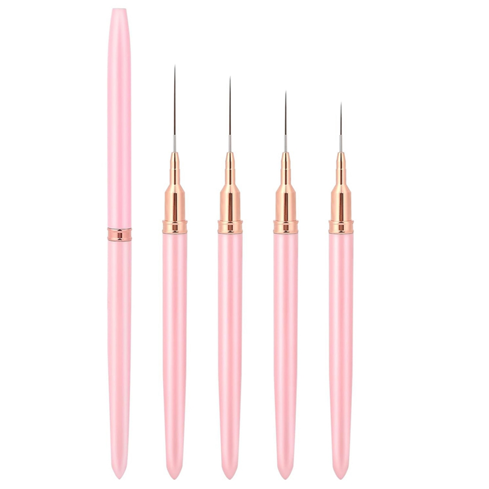 CNNOTEPAD Nail Art Liner Brushes, 5Pcs Painting Brush Set Drawing Tool