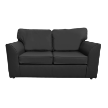 (Black, 2 Seater) Dalmore Faux Leather Corner Sofa Range