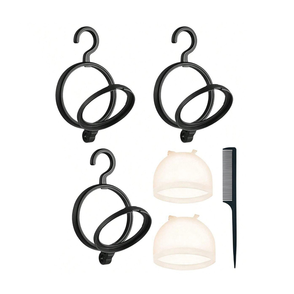 Tlily Unisex Cnnotepad Wig Stands, Hangers,Foldabe Holders For Hanging Multiple Wigs