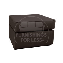 (Brown, Footstool) Dalmore Faux Leather Corner Sofa Range