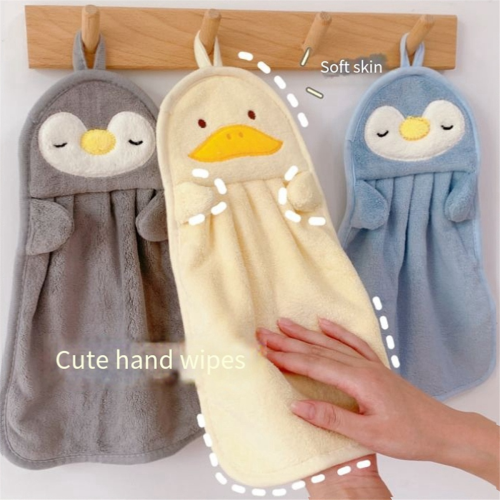 CNNOTEPAD Hand Towel Hanging Absorbent Baby Towel,Yellow 2