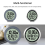 CNNOTEPAD No Punching Suction Cup Clock Home Waterproof Bathroom Kitchen 6