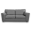 (Grey, 3 Seater) Dalmore Faux Leather Corner Sofa Range 1