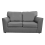 (Grey, 2 Seater) Dalmore Faux Leather Corner Sofa Range 1