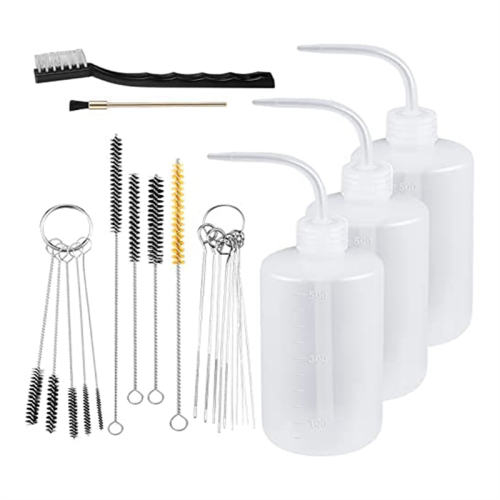 CNNOTEPAD 24Pcs GunCleaning Kit Paint 500Ml Squeeze Wash Bottle