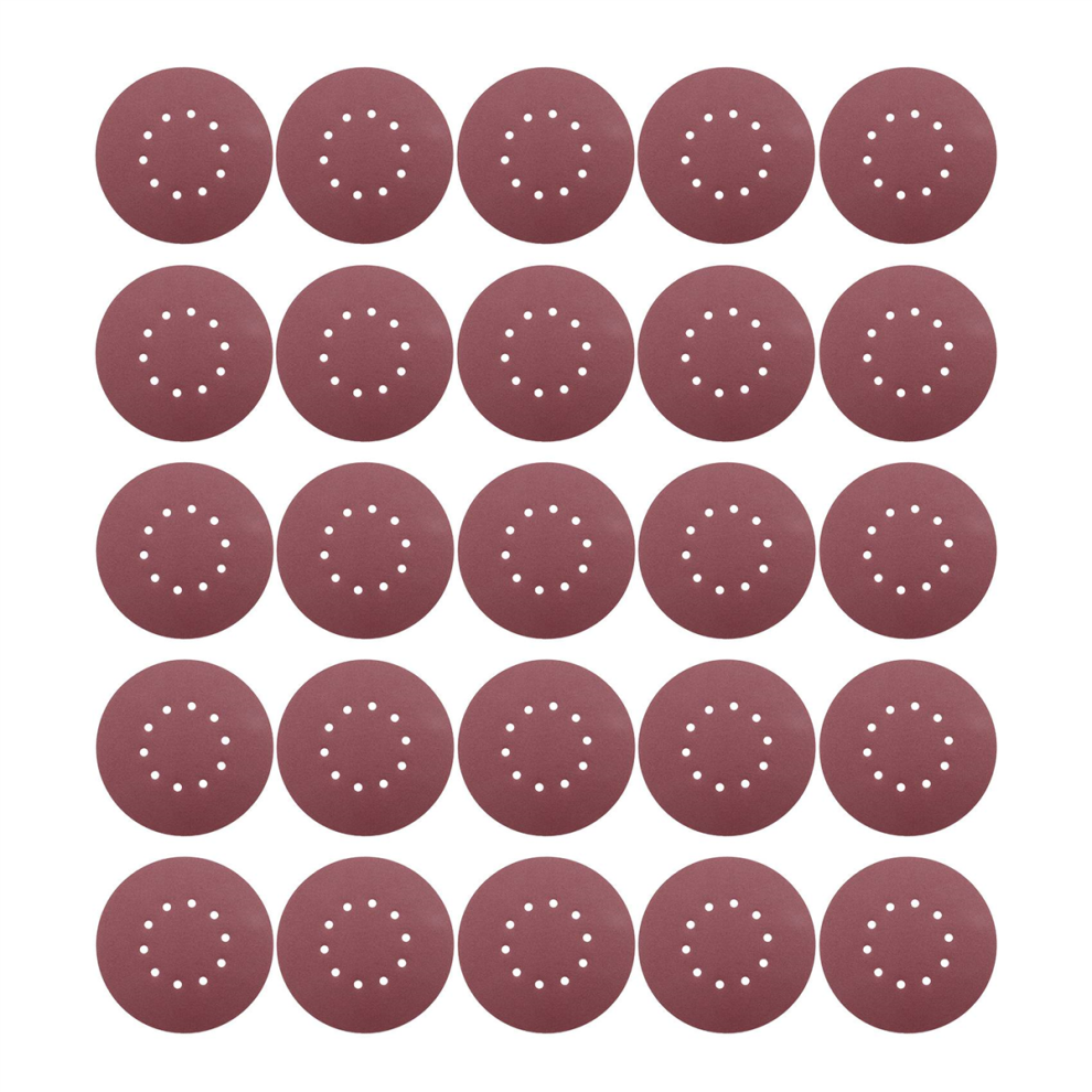Tlily Cnnotepad 225Mm Sanding Discs,25Pcs P120 Grit 10 Hole Round Sandpaper