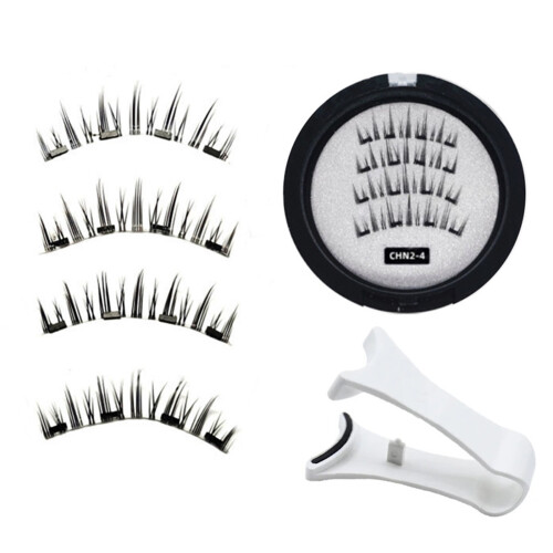 (CHN2-4) CHN2-4+ Quantum Magnetic Eyelashes with Clip, White