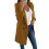 (L, Grey) Casual Women Autumn Winter Solid Color Lapel Open Front Jacket Long Wa 5
