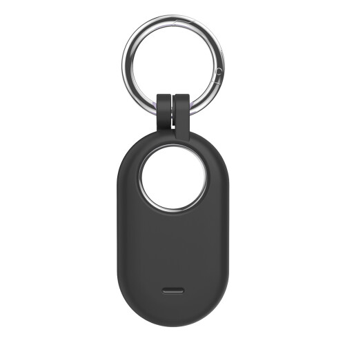(Black) Black Silicone Cover for Samsung Galaxy SmartTag2 Tracker