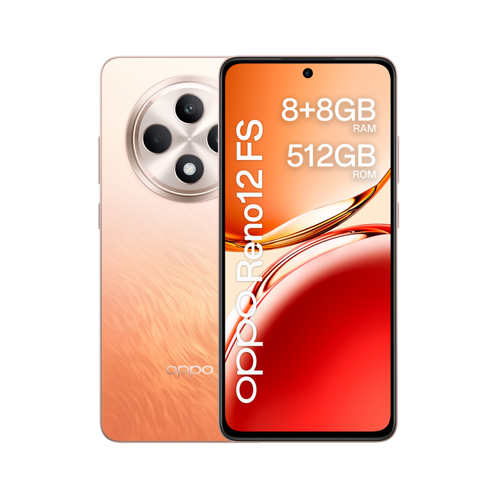 Oppo Reno 12 Fs 8+512Gb Ds 4G Amber Orange Oem Orange,Yellow