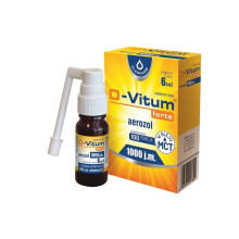 D-Vitum Forte 1000 IU Vitamin D3 Aerosol for Infants - 6 ml, 400 IU per daily dose