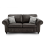 (Charcoal Grey, 3 Seater) Oakland Faux Leather Corner Sofa Range 1