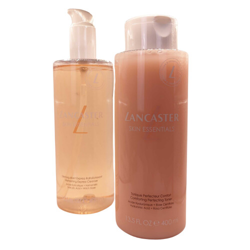 Lancaster Lancaster My Confirmting Cleansing Routine Set Express Cleanser 400ml and Toner 400ml