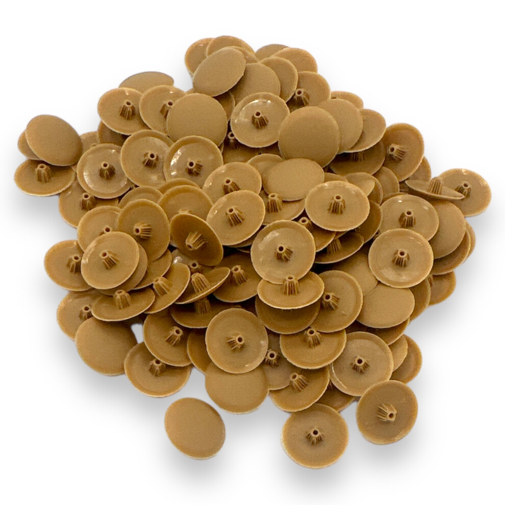 Bifix CARAMELBROWN Screw Pozi Phillips Cover Caps - Pack of 50