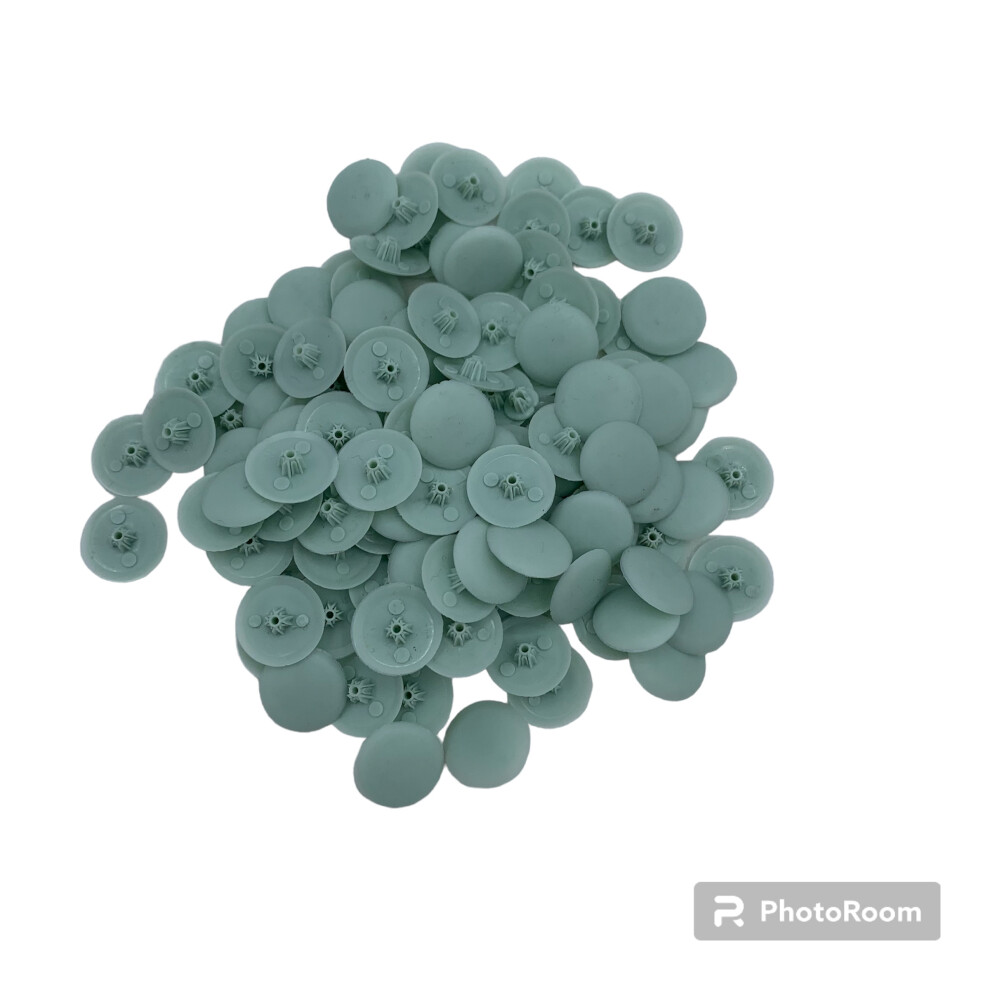 Bifix INDIAN SAGE GREEN Screw Pozi Phillips Cover Caps - Pack Of 50