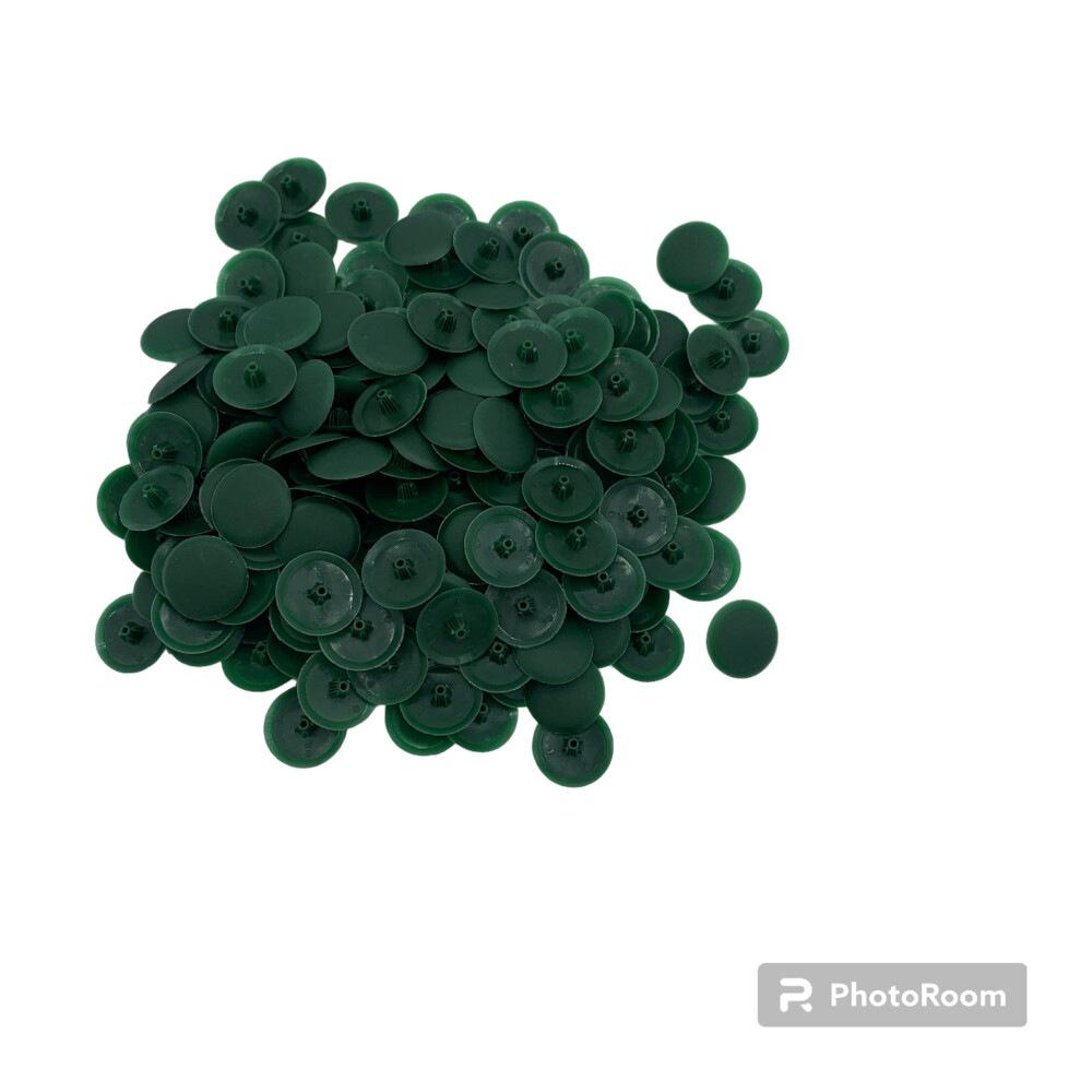 Bifix HERITAGE GREEN Screw Pozi Phillips Cover Caps - Pack of 50