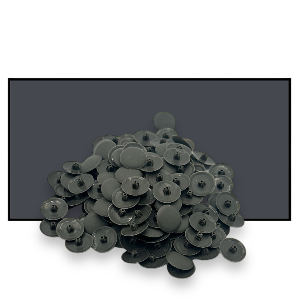 Bifix MEDIUM SLATE GREY Screw Pozi Phillips Cover Caps - Pack of 50