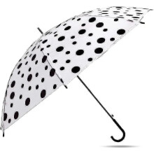 (black) polka dots Rain Strong Umbrella Walking colourful