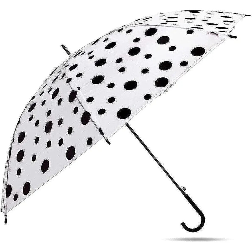 (black) polka dots Rain Strong Umbrella Walking colourful