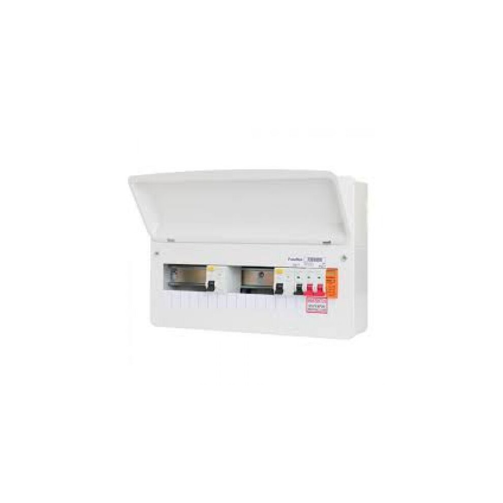 FUSEBOX DUAL RCD 10 WAY (2 x 80A 30mA Type A) T2 SPD, F2010DXA