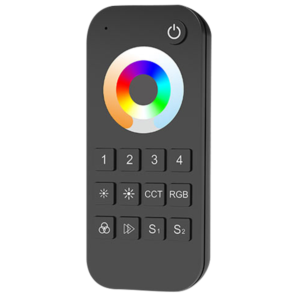 QUIK STRIP UNIVERSAL RF 4 ZONE REMOTE - 5 CHANNEL: SINGLE COLOUR, CCT, RGB, RGBW, RGB+CCT
