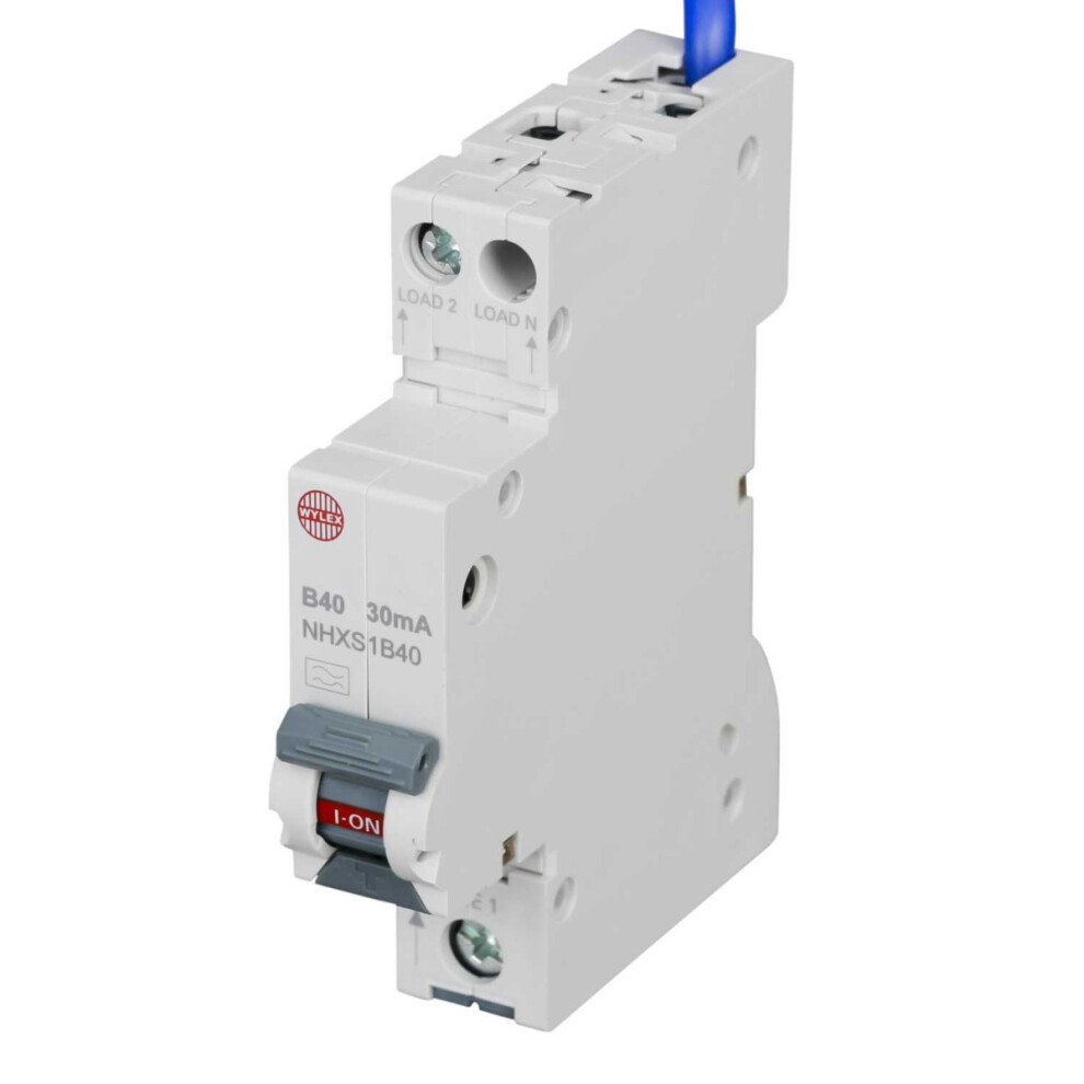 WYLEX 40A 30mA MINI RCBO B CURVE 1P 1MOD (2018), Type A