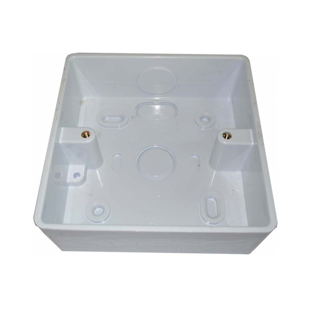 DSOR2/KA 1G 32mm CONDUIT & TRUNKING ENTRY SWITCH / SOCKET BOX - SOFT PATTRESS, ROUND CORNER