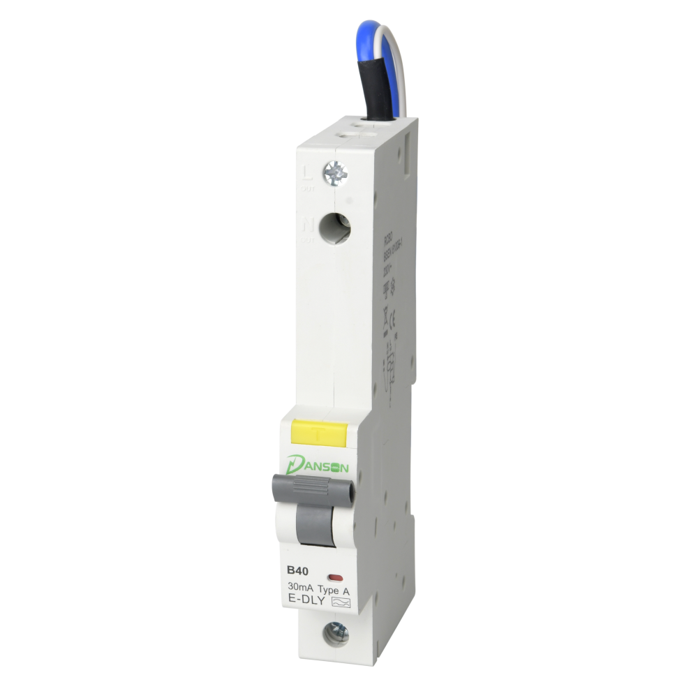 DANSON RCBO 6kA S.P. SINGLE MODULE B-CURVE 40A 30mA 230V TYPE A