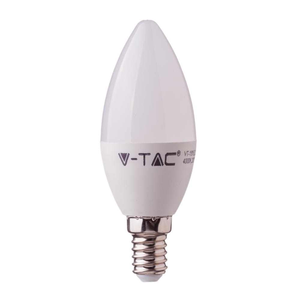 VT-5114 4.5W CANDLE BULB COMPATIBLE WITH AMAZON ALEXA AND GOOGLE HOME COLORCODE:RGB+WW+CW E14
