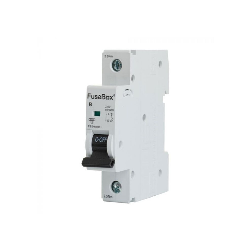 FUSEBOX 20A B TYPE MCB 6kA 1P, MT06B201