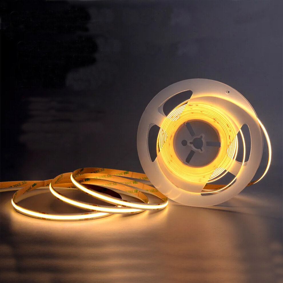Quik Strip 9W/m COB LED Strip, 24V IP20 2700K, 480LEDS/m, 800Lm/m, 8mm PCB, 50m