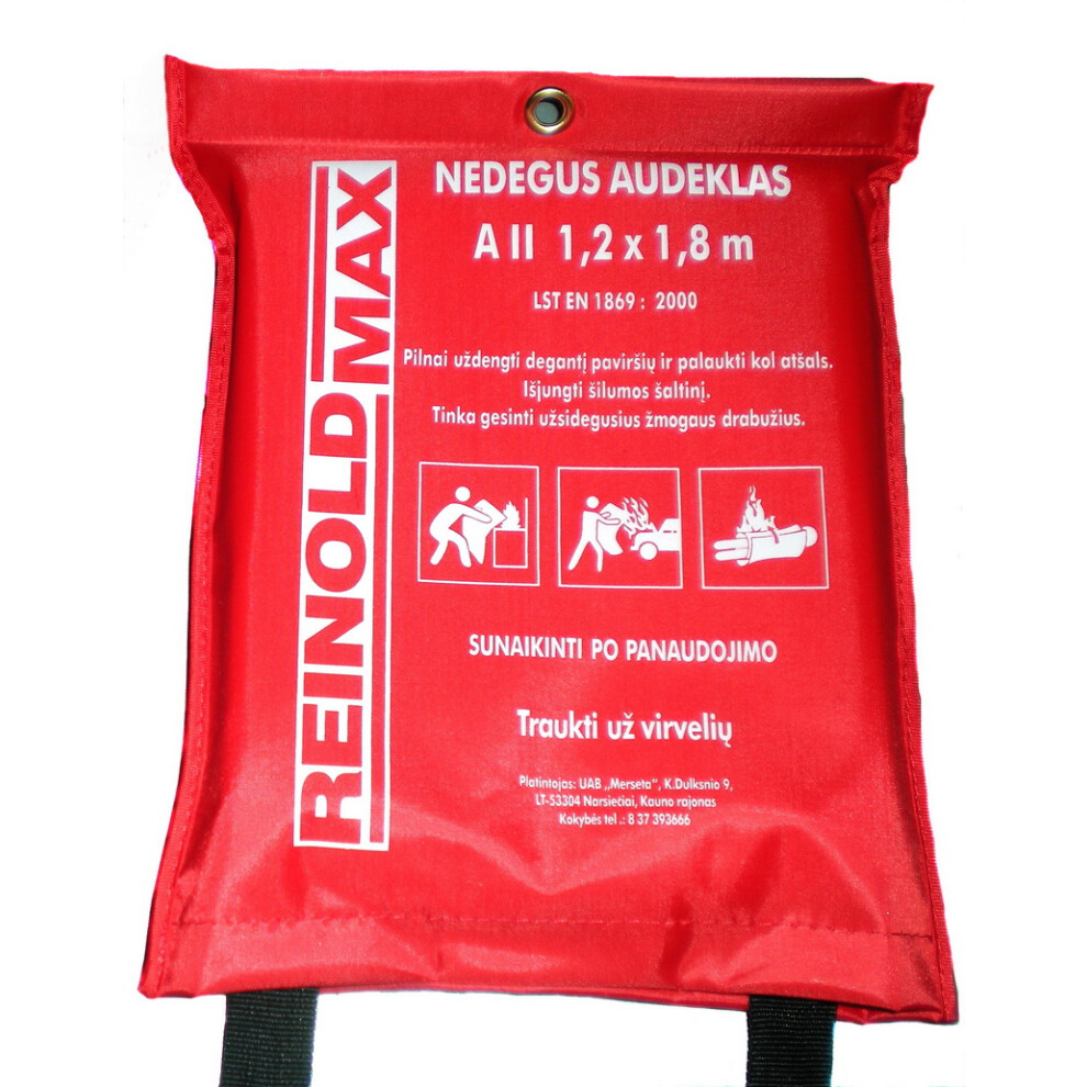 Large Fire Blanket 1m, Fully compliant with BS EN-1869:1997