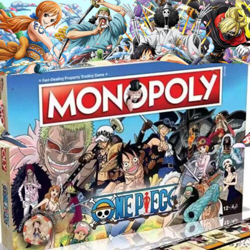 Monopoly One Piece Monopoly Board Roolipelit Kortti Puzzle Game Team Collaboration 2