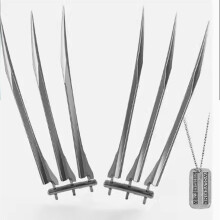 Wolverine Claws Cosplay Set with Logan Dog Tag Necklace