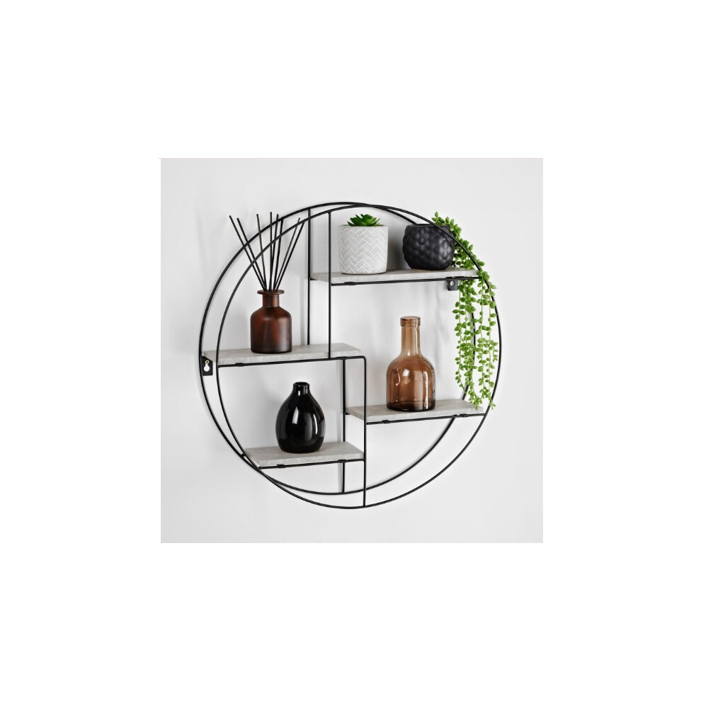 Hudson Round Multi-Section Shelf