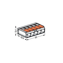 Wago Serie 221 - 5*4mm (25 Stück)