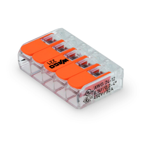 Wago Serie 221 - 5*4mm (25 Stück) 1