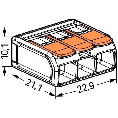 Wago Serie 221 - 3*6mm (30 Stück) 2